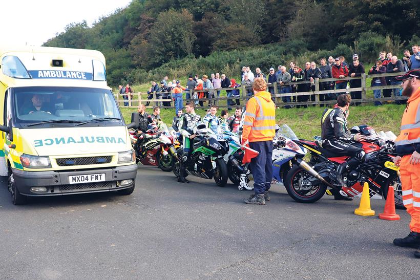 Spectators were injured at Olivers Mount in 2017