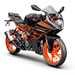 A new LED light set-up features on the 2022 KTM RC125
