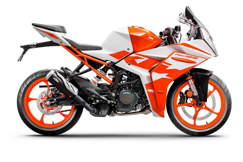 The 2022 KTM RC125 gets updated styling