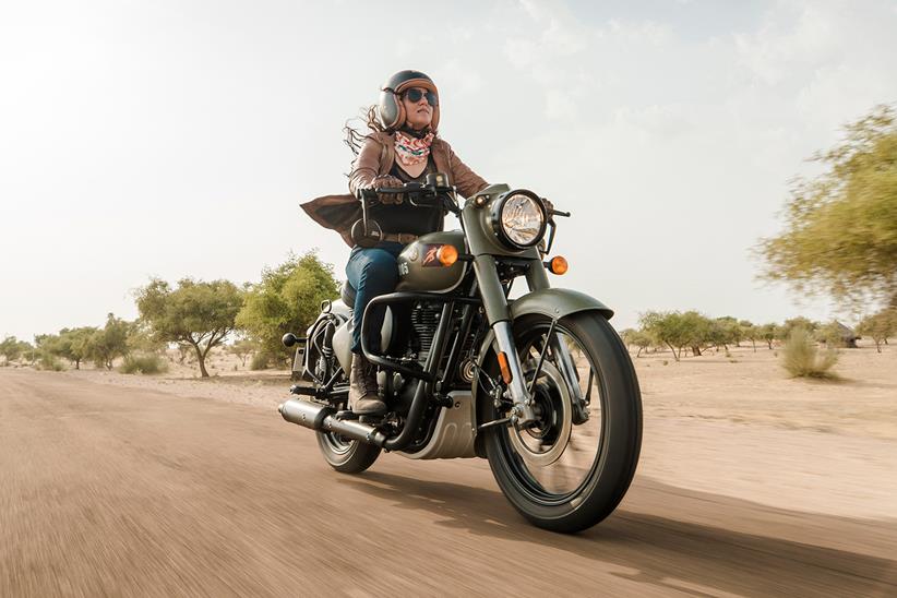 Royal Enfield Classic 350 on the road