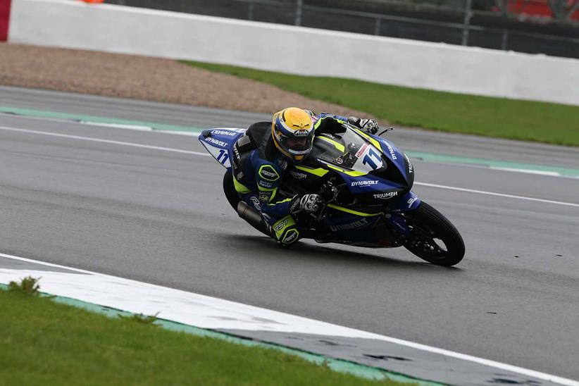 Kyle Smith fractured his pelvis at Silverstone on Friday afternoon