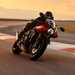 2022 Triumph Speed Triple 1200 RR turning left on track