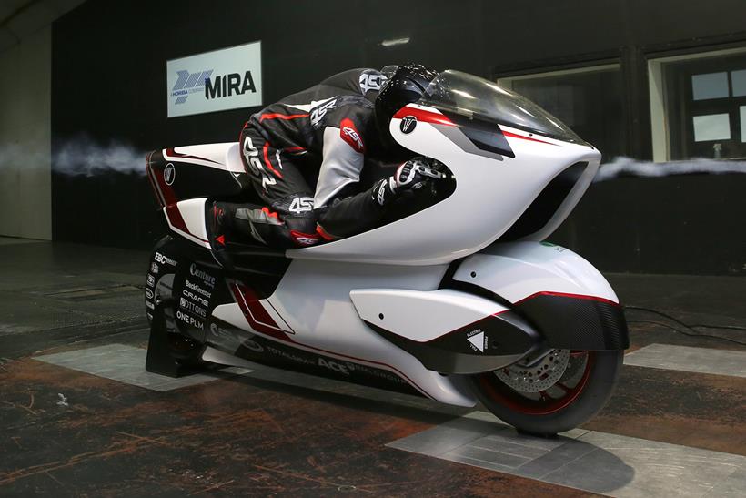 WMC250EV in the wind tunnel