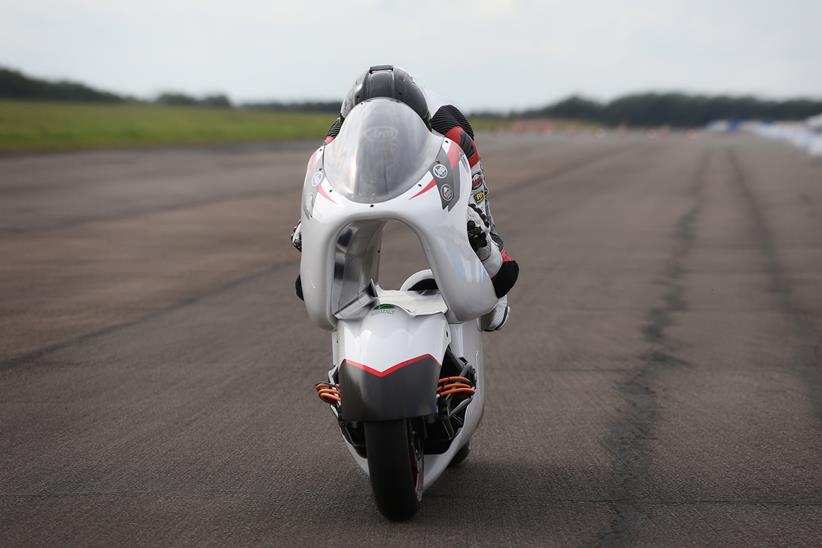 WMC250EV testing on a runway