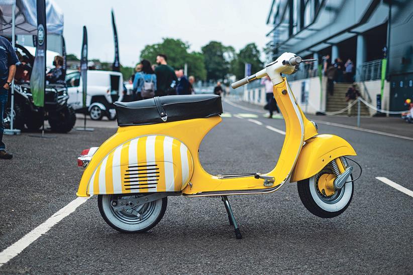 Retrospective electric scooter conversion