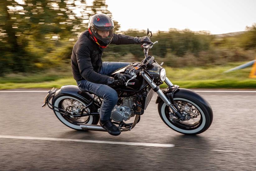 CCM Spitfire Bobber on the road