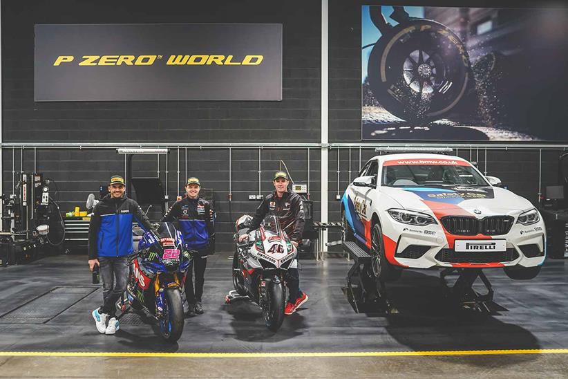 Jason O'Halloran, Tarran Mackenzie and Tommy Bridewell at the Pirelli Performance Centre