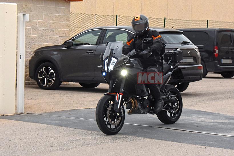 KTM 890 SMT spy shot front