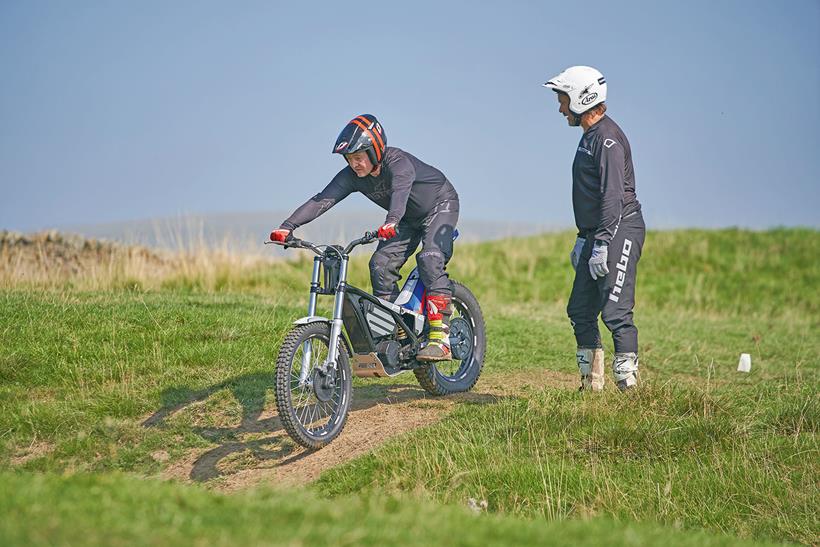 Justin prepares for a descent at Inch Perfect Trials