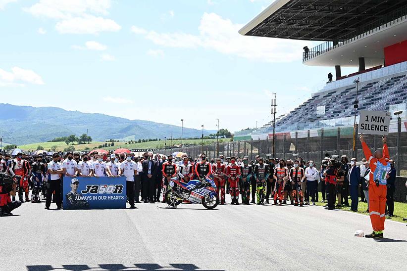 The MotoGP paddock pay their respects to Jason Dupasquier at Mugello