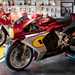 An MV Agusta Superveloce Ago with one of Agostini's classic racing machines