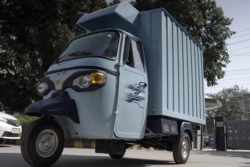 Piaggio Ape E-City commercial three wheeler