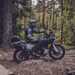 Parked up on the Husqvarna Norden 901 in a forest