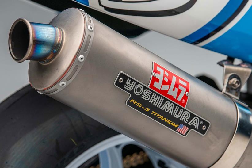 A Yoshimura exhaust system is installed