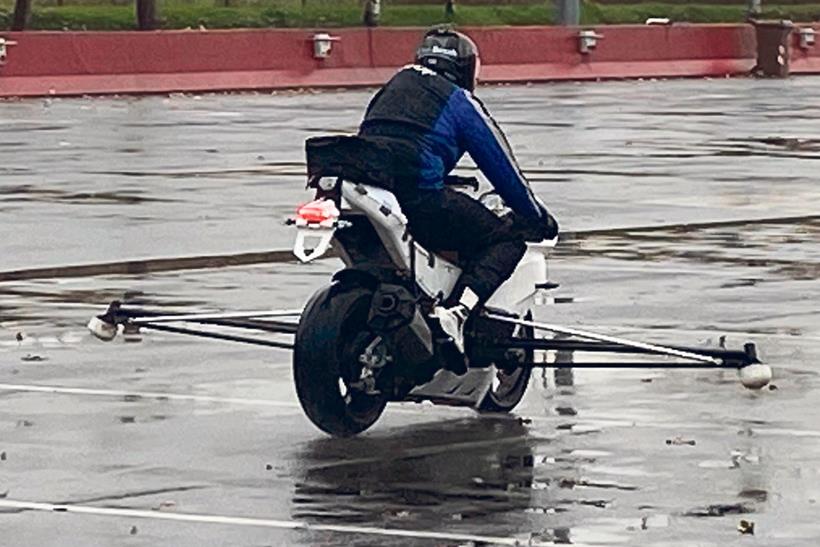 Bimota KB4 brake test rear