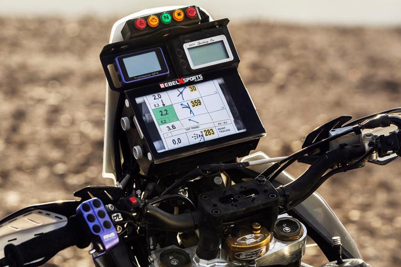 Screen on the 2022 Yamaha Tenere 700 Raid prototype