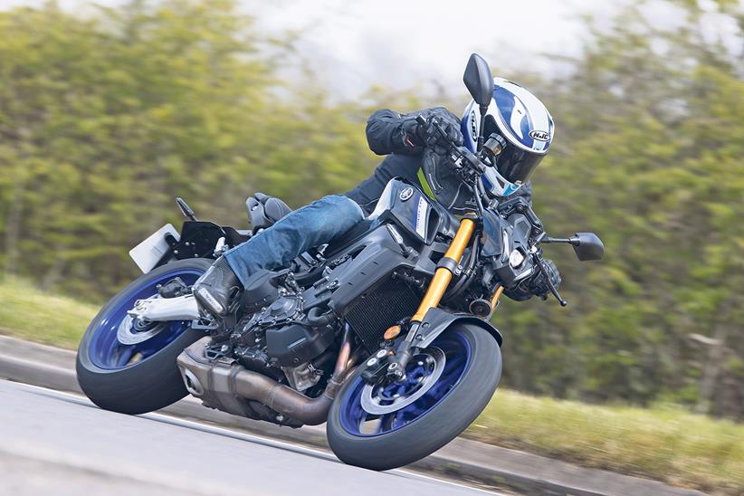 Yamaha MT-09SP on the road