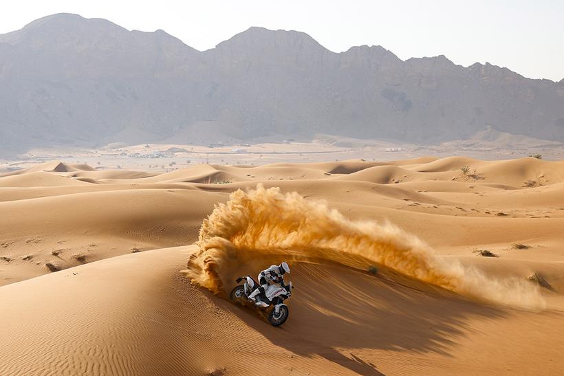 2022 Ducati DesertX on the sand