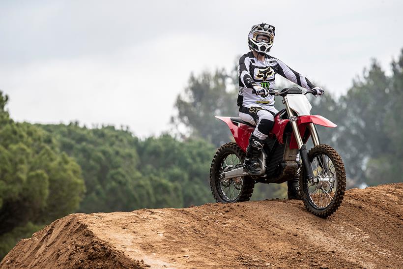 Testing the Stark VARG electric dirt bike on a motocross track