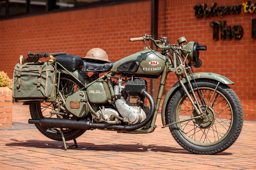 The BSA M20 despatch bike has been fully restored