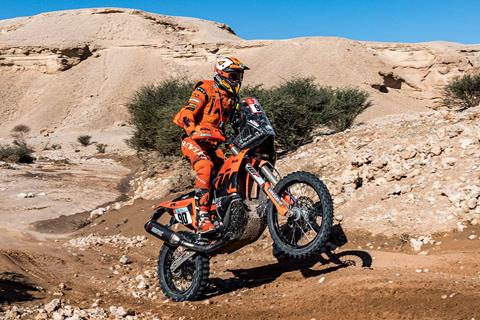 Danilo Petrucci becomes the first former MotoGP rider to win Dakar stage