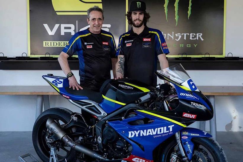 VR46 Academy member Stefano Manzi has joined Dynavolt Triumph 