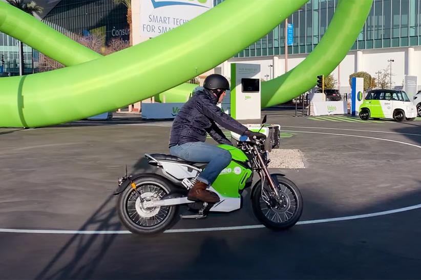 Valeo's 48V electric bike in action at CES Las Vegas 2022