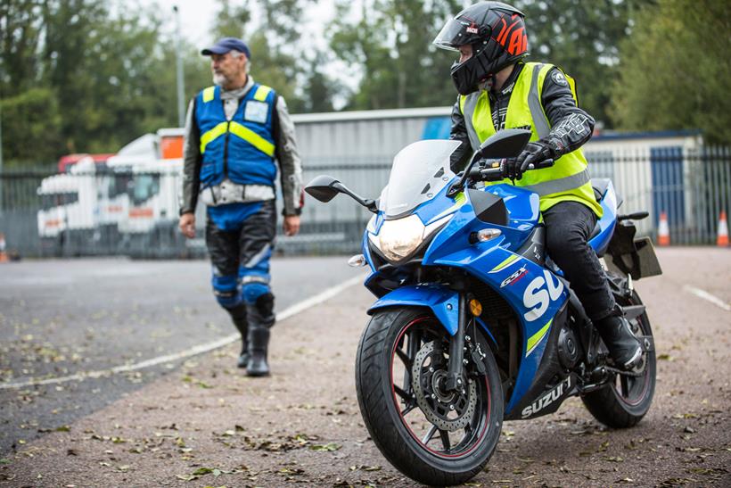 A u-turn is a part of the full UK motorcycle test