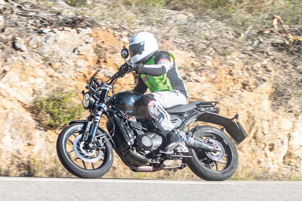 A very Bonnie baby Triumph: Exclusive spy shots reveal Triumph's all-new  family of UK-developed sub-500cc bikes is close to launch