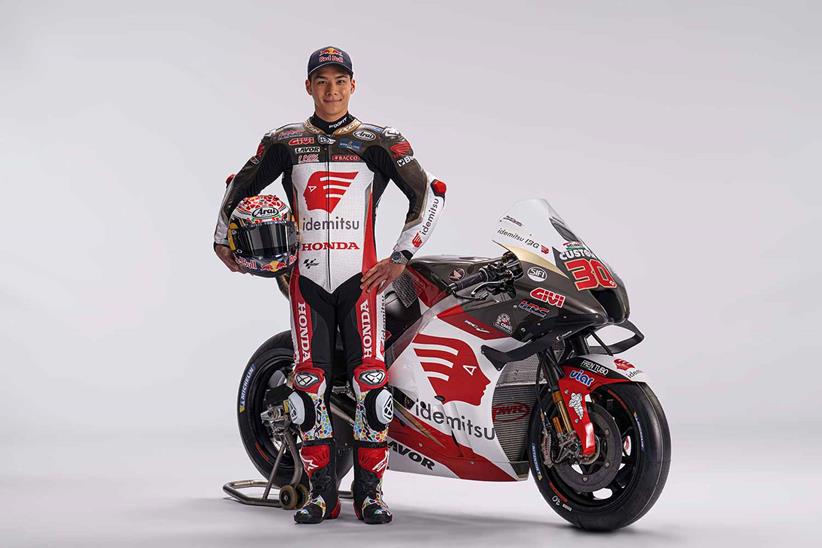 Takaaki Nakagami with his LCR Honda Idemitsu 2022 design