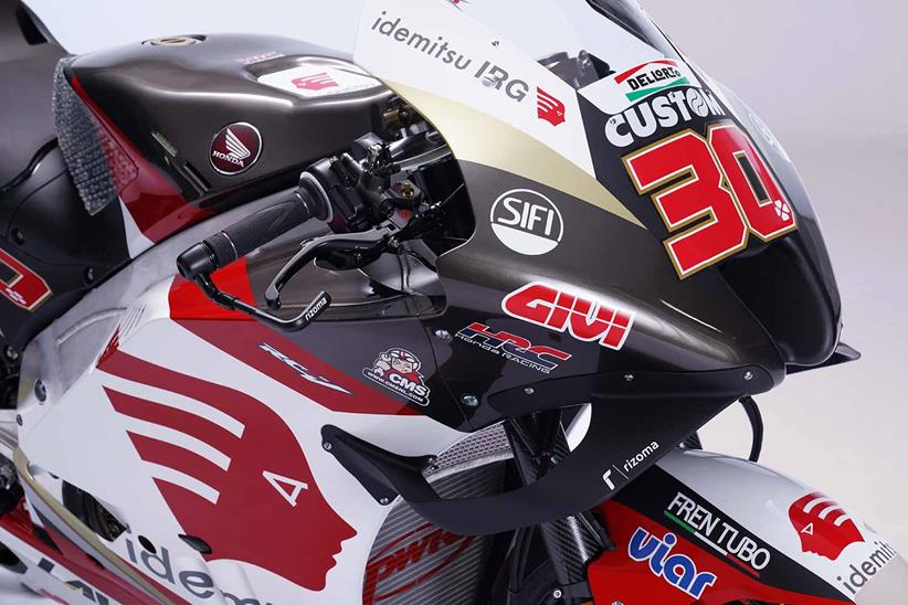 Nakagami's bike now includes plenty of black paint