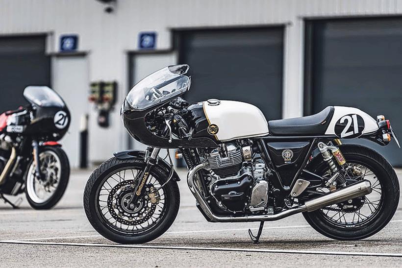 Modified Royal Enfield Continental GT left side Photo: SIMA