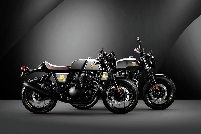 A limited run of blacked-out Royal Enfield 650 twins will be available 