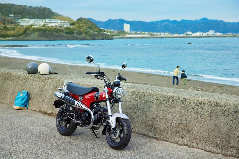 2022 Honda Dax parked up at the beach