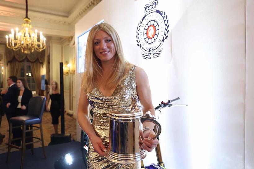 Emma Bristow with the Torrens Trophy