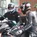Fuelling a motorcycle on a group ride