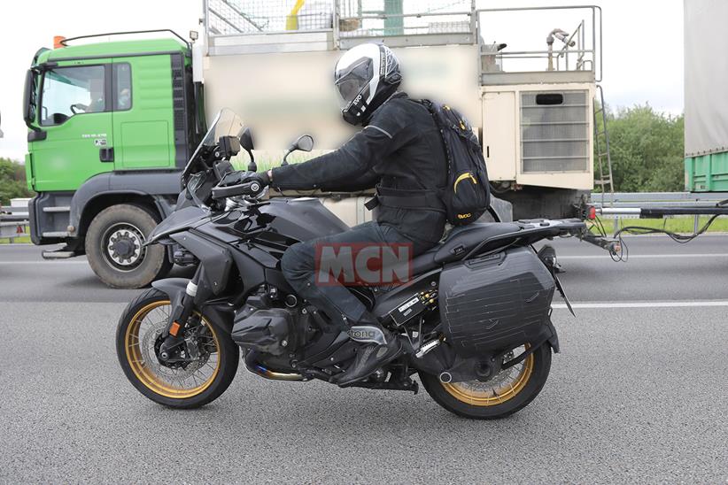 BMW R1300GS with luggage