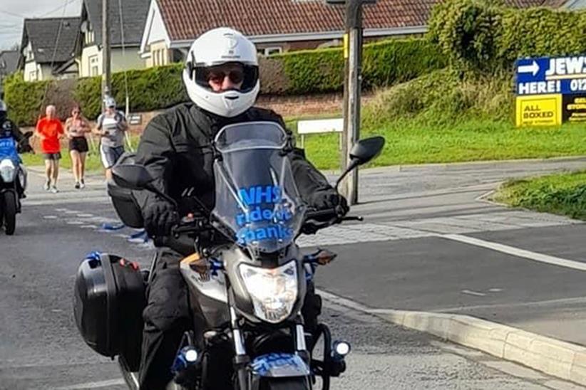 John Schofield aboard his Honda NC700S